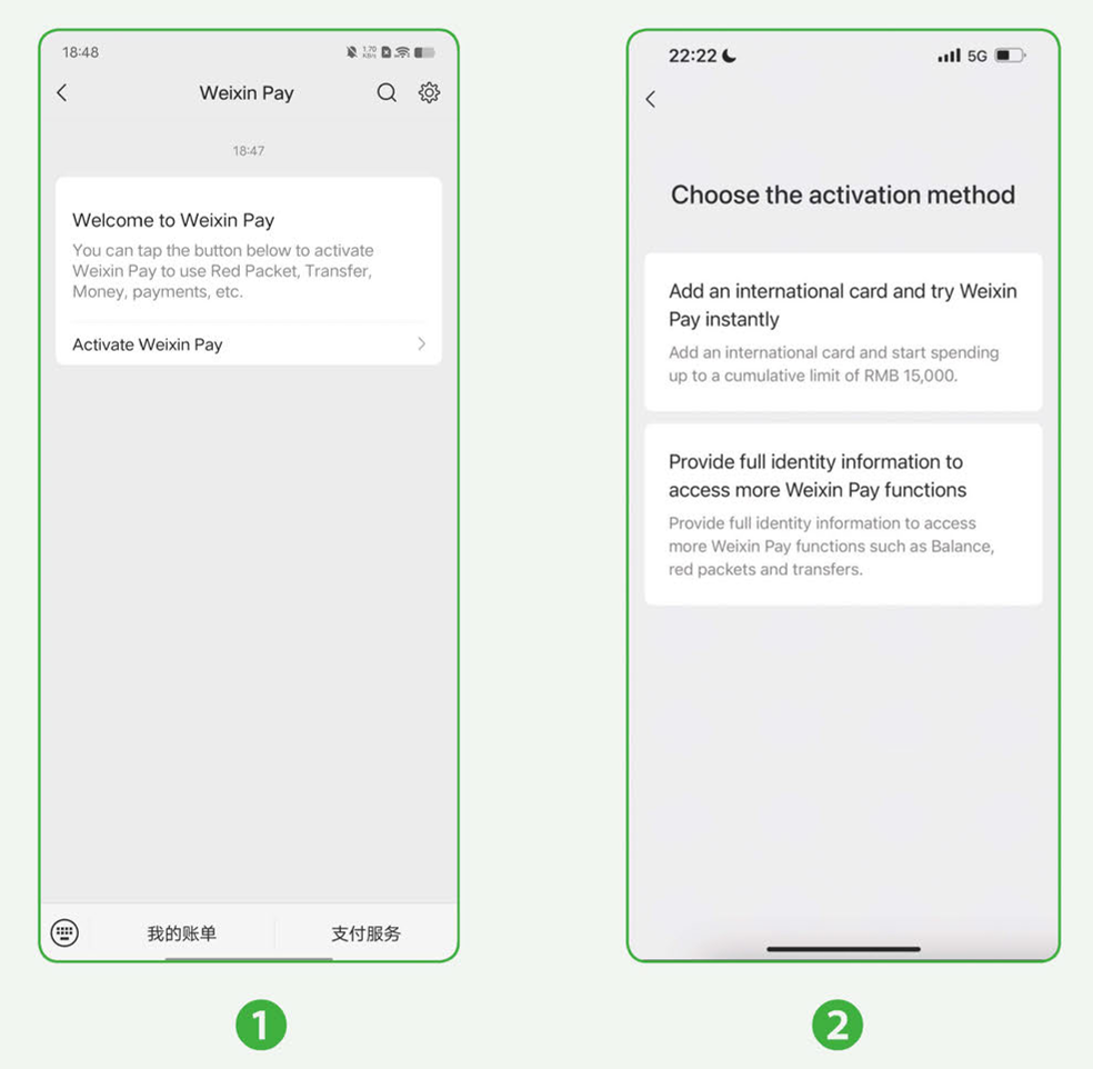 Register Wechat account